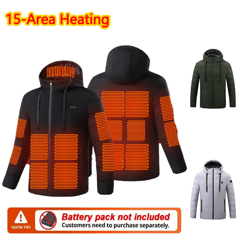 15 Area Heated Winter Hooded J - đánh giá và giá Outdoor Sport Coat
