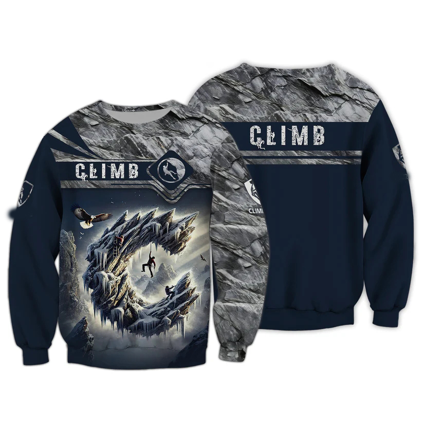 Men's 3D Climbing Print T Shir - đánh giá và giá Outdoor Sport Club